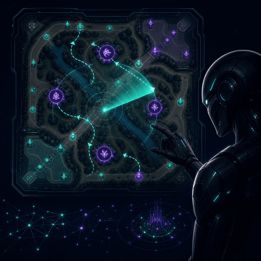 GANK scans the map